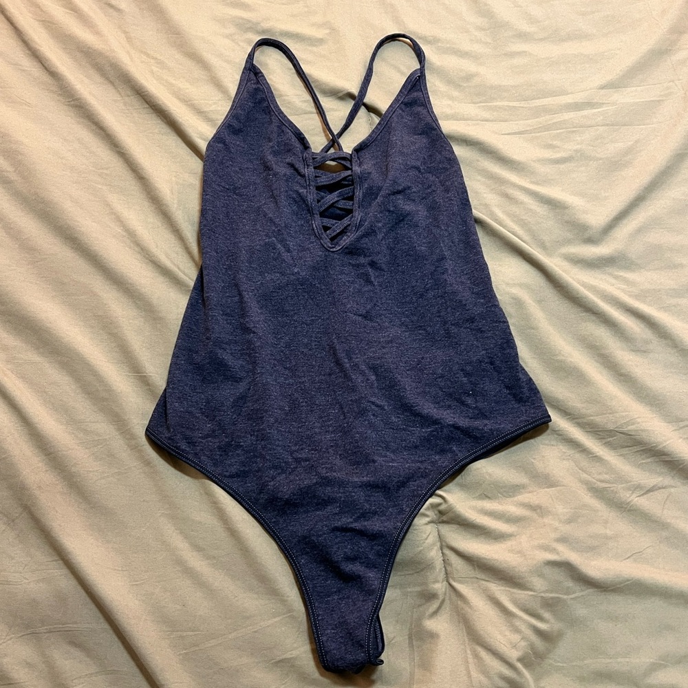 Sybilla Gray Bodysuit Size L!